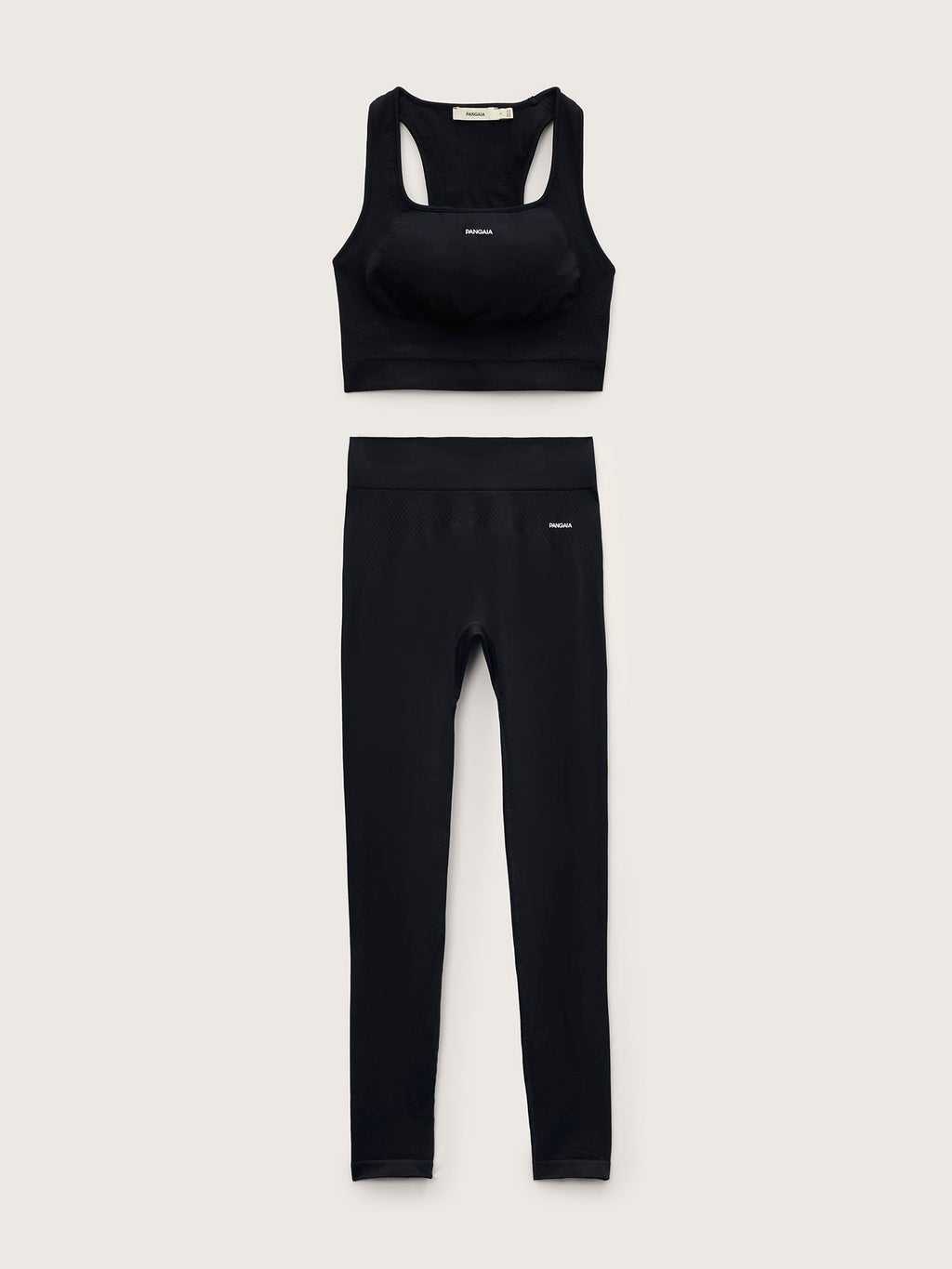 Womens Bio-Based Tank Top and Leggings Set—Black