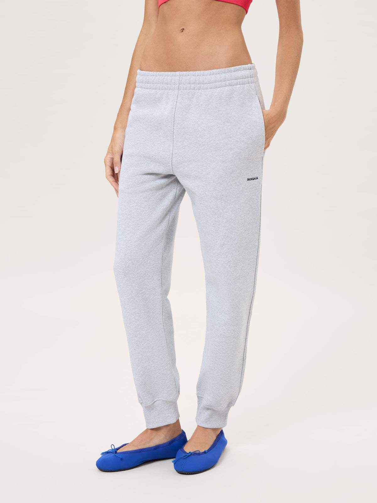 Womens Heavyweight Track Pants—Grey Marl