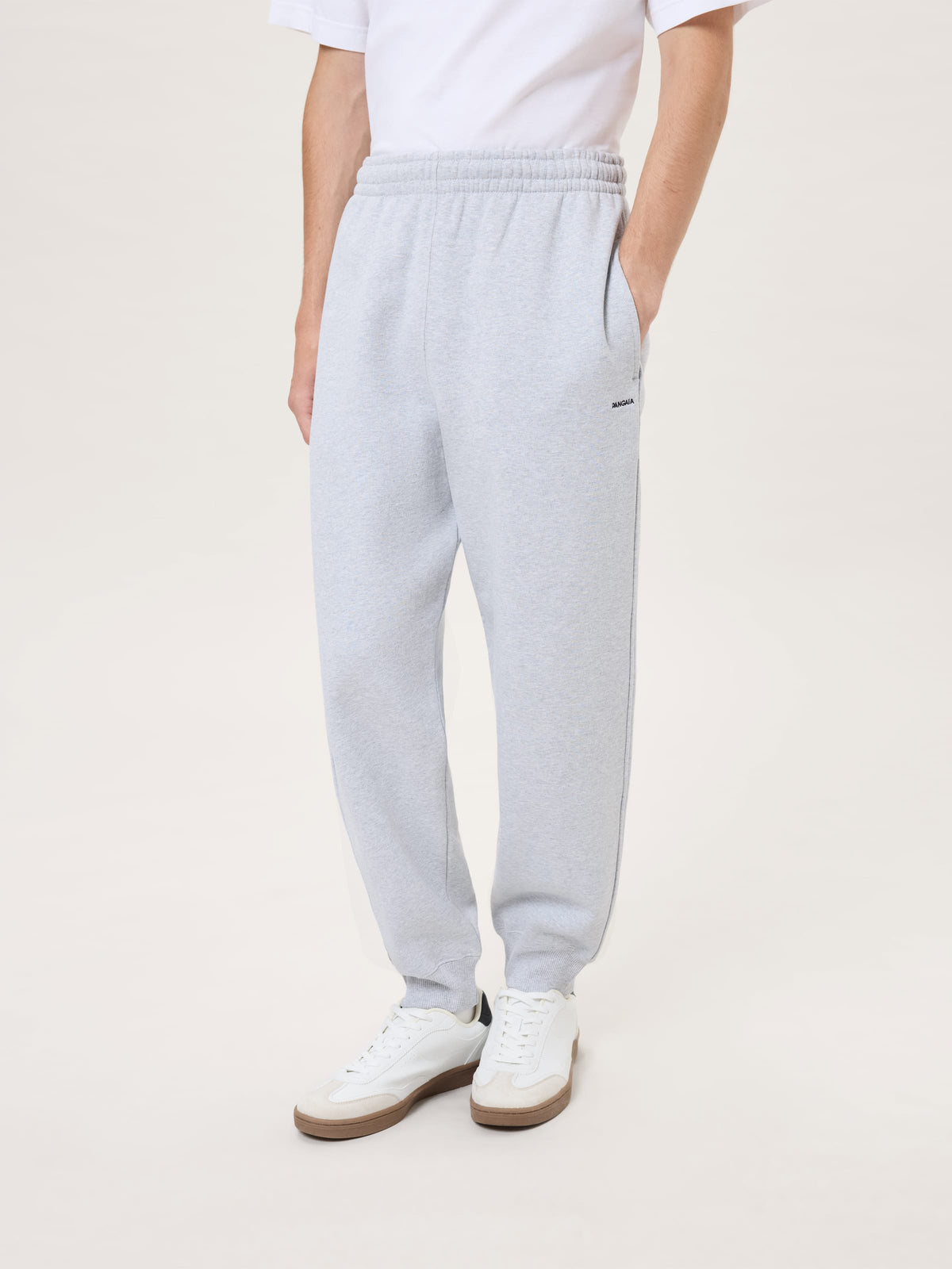 Mens Heavyweight Track Pants—Grey Marl