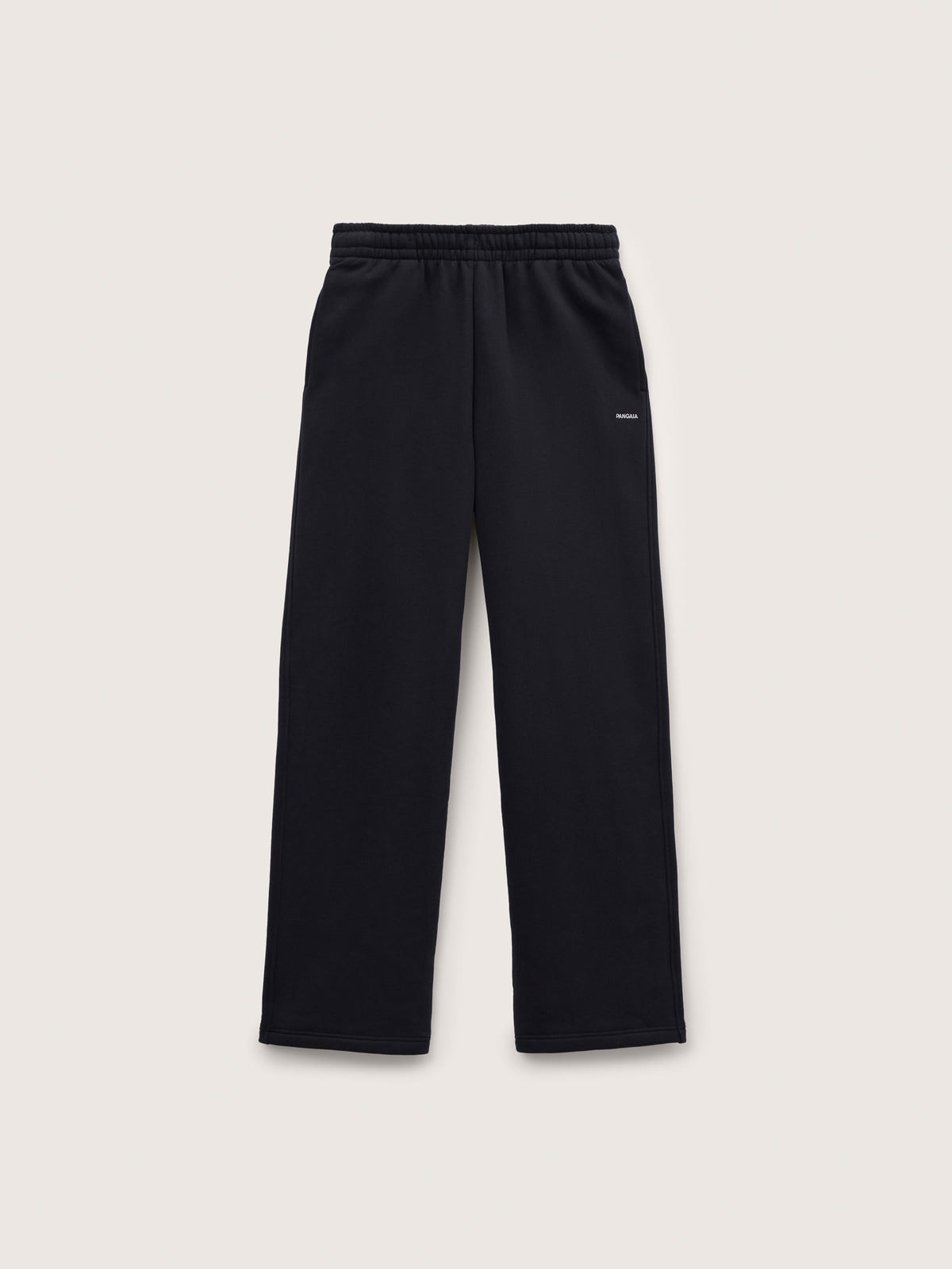 Mens Heavyweight Straight Leg Track Pants—Black