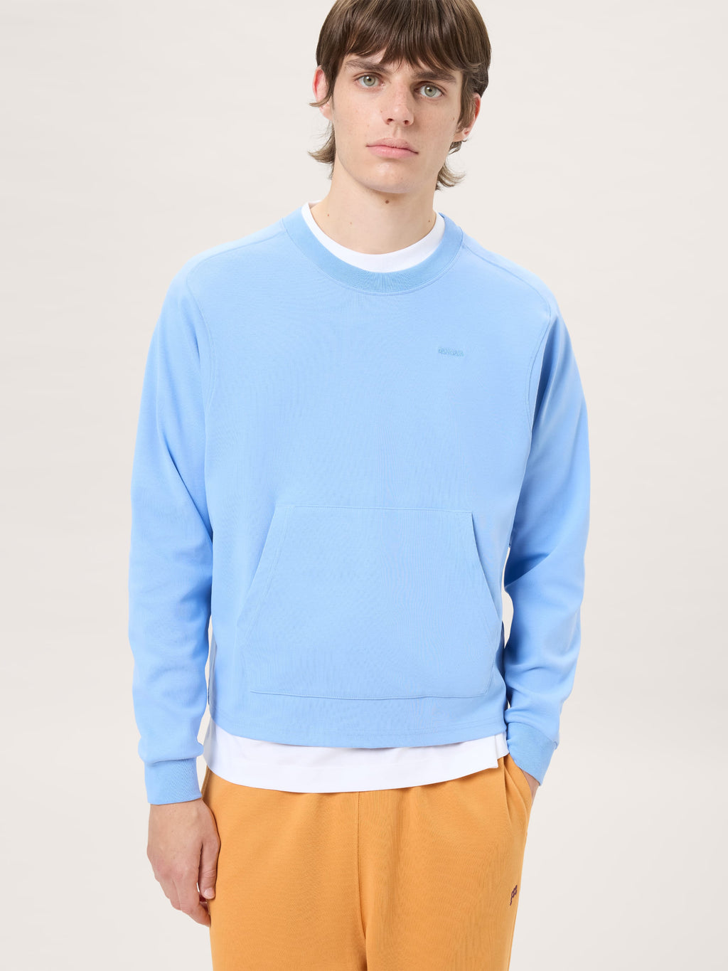 Mens Double Jersey Sweatshirt—Lucid Sky