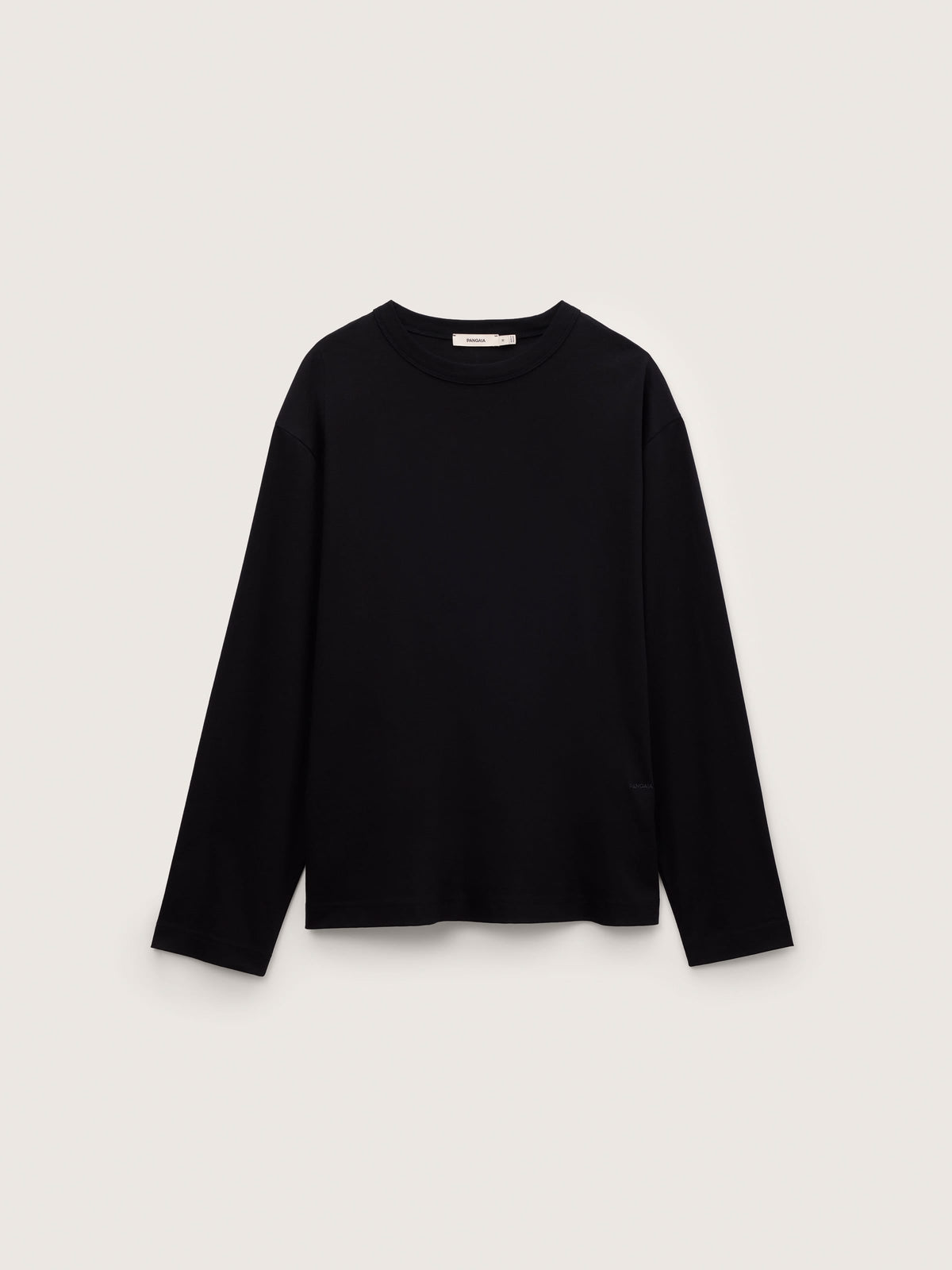 Mens Long Sleeve Interlock T-Shirt—Black