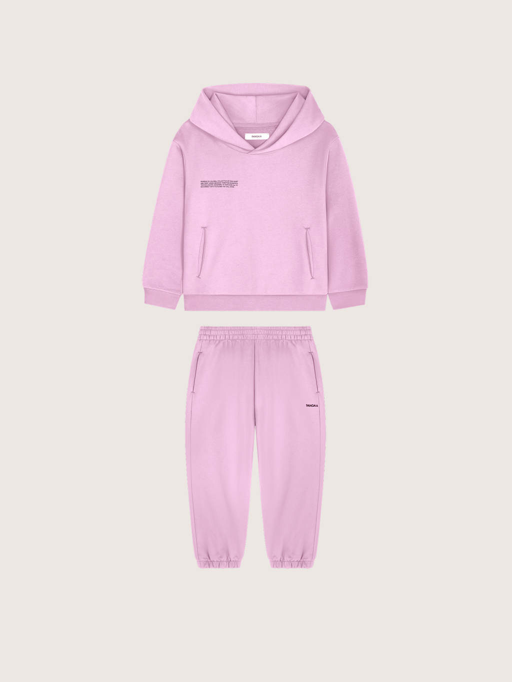 Kids’ Midweight Hoodie and Track Pants Set—Blush Drift