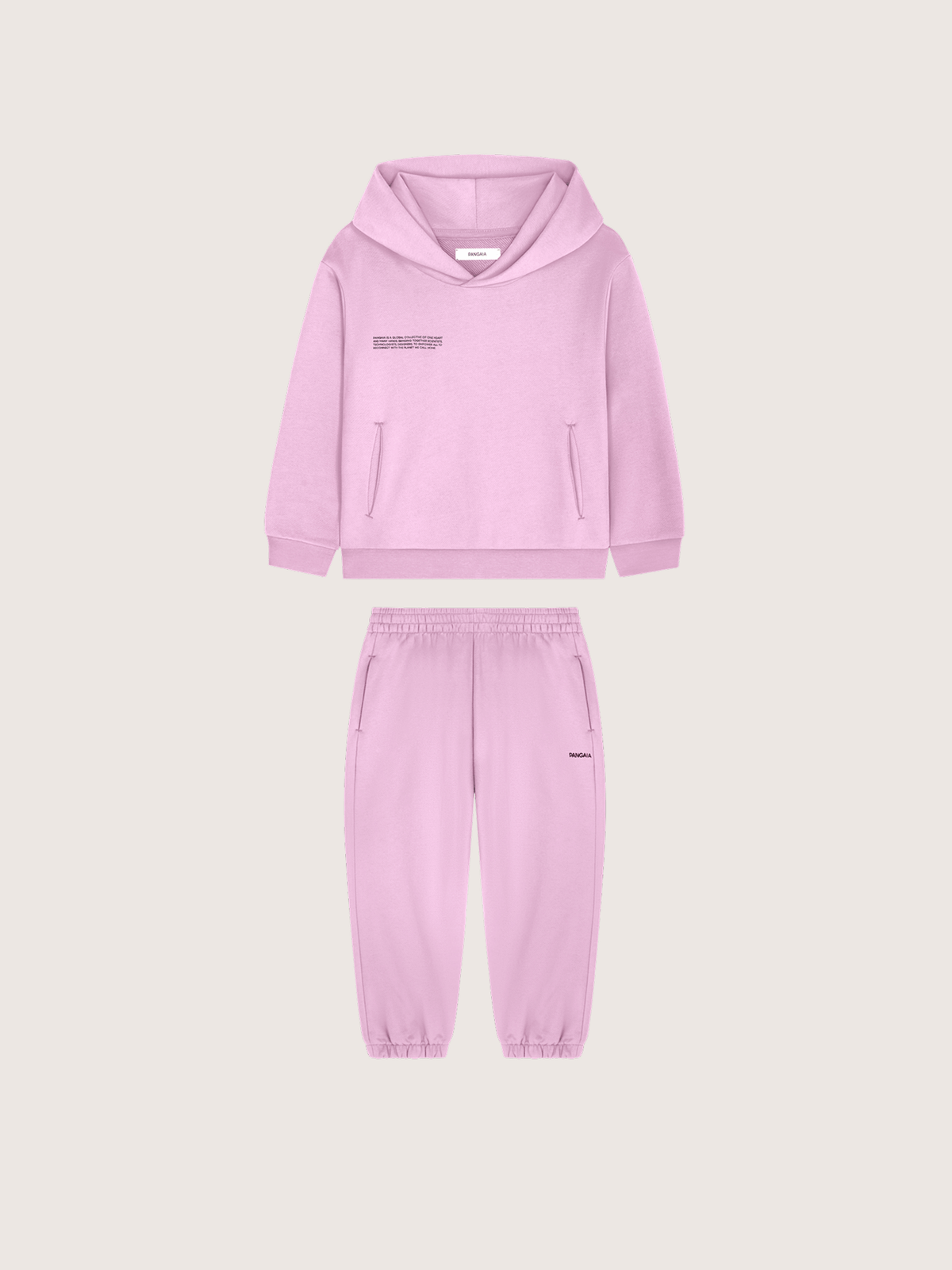 Kids’ Midweight Hoodie and Track Pants Set—Blush Drift