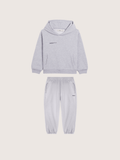 Kids’ Midweight Hoodie and Track Pants Set—Grey Marl