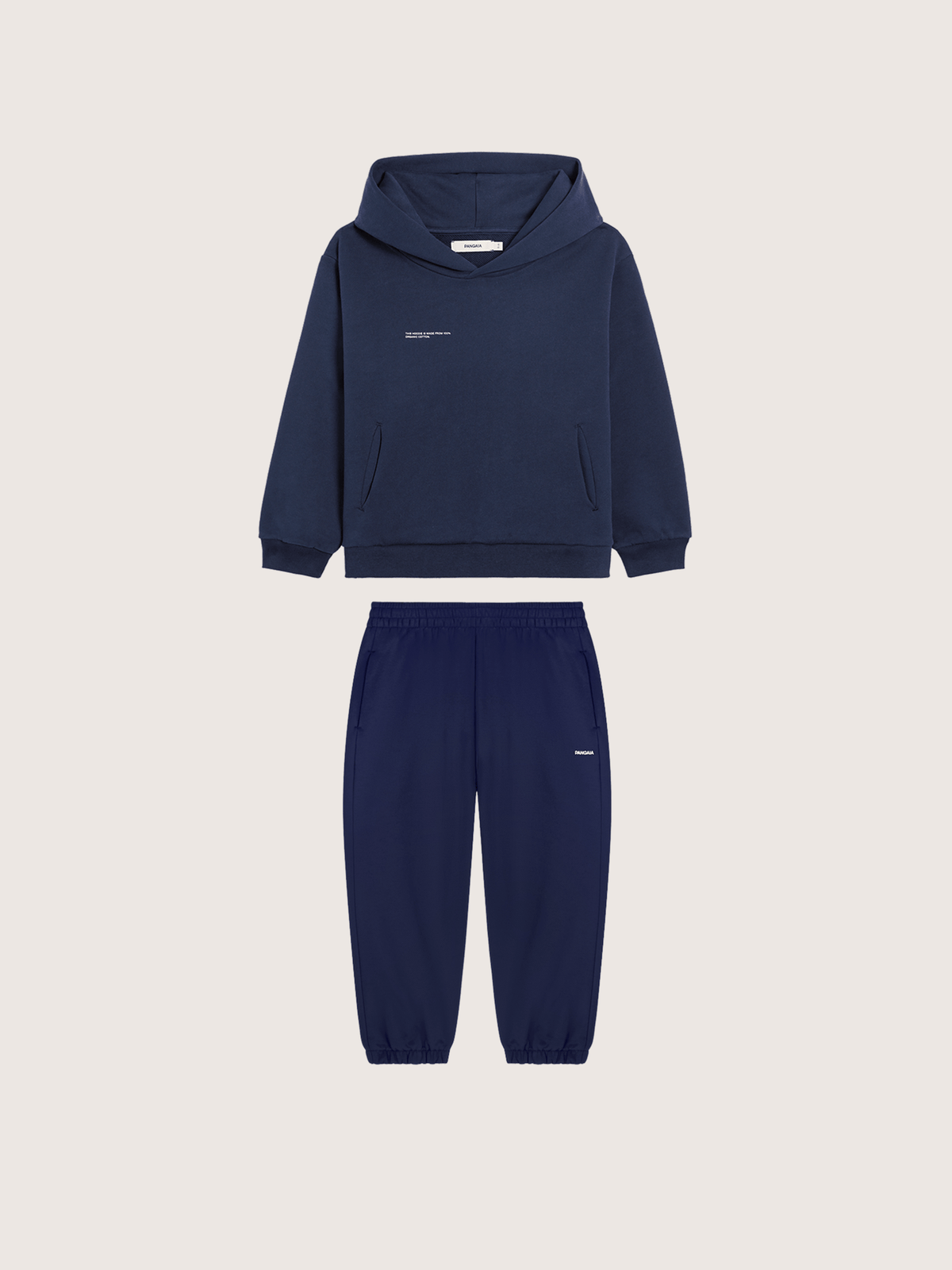 Kids’ Midweight Hoodie and Track Pants Set—Ocean Navy