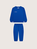 Kids’ Midweight Sweatshirt and Track Pants Set—Gaia Blue