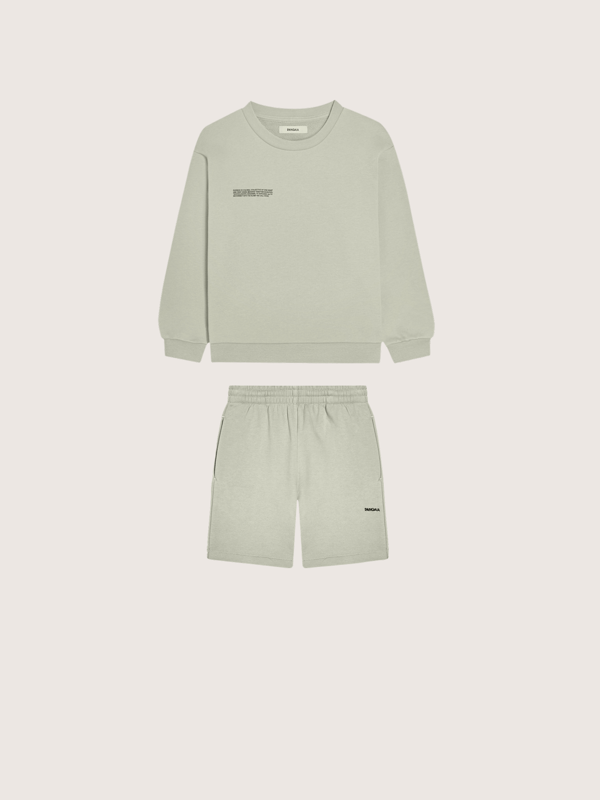 Kids’ Midweight Sweatshirt and Shorts Set—Iron Fade