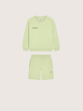 Kids’ Midweight Sweatshirt and Shorts Set—Neon Haze