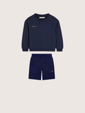 Kids’ Midweight Sweatshirt and Shorts Set—Ocean Navy