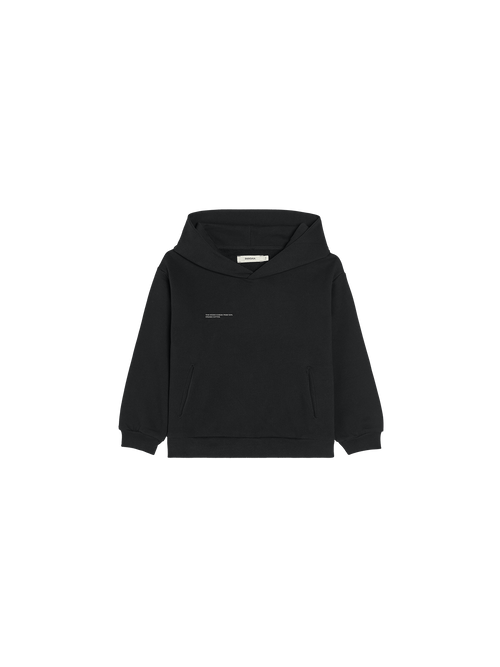 Kids’ Midweight Hoodie and Track Pants Set—Black