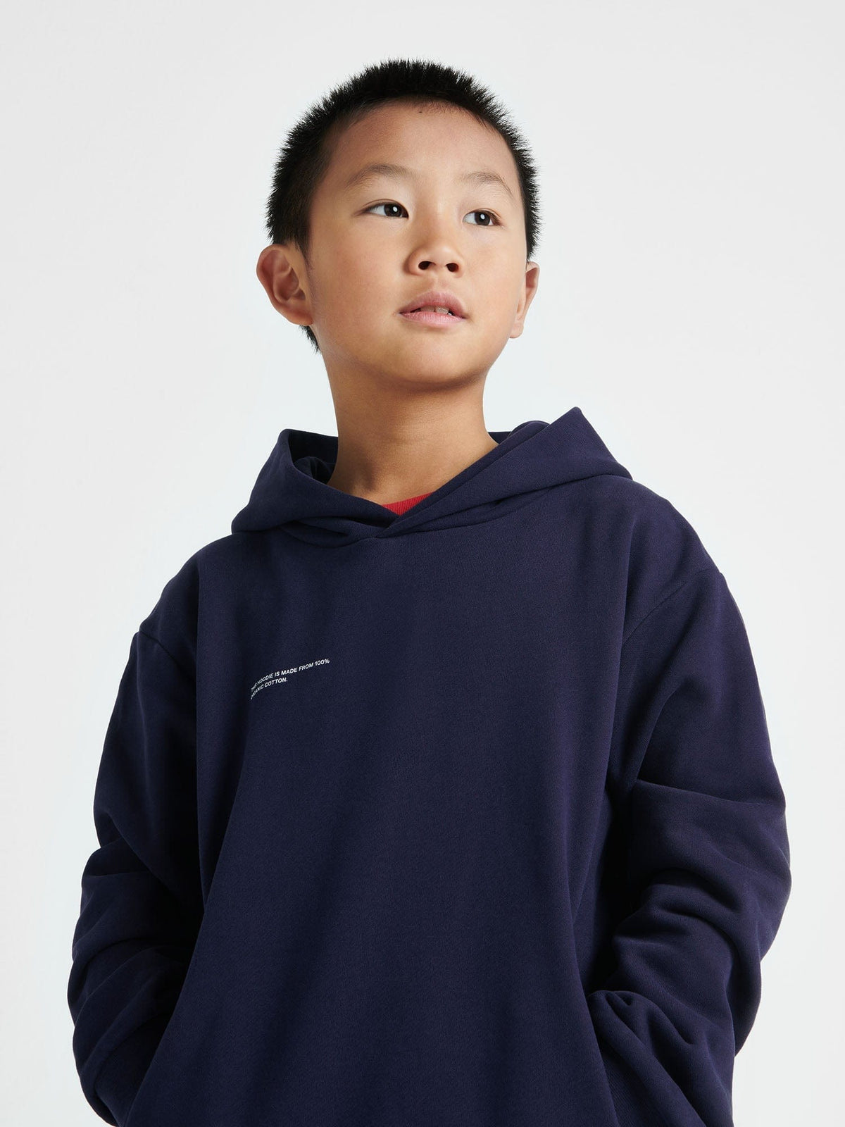 Kids’ Midweight Hoodie—navy