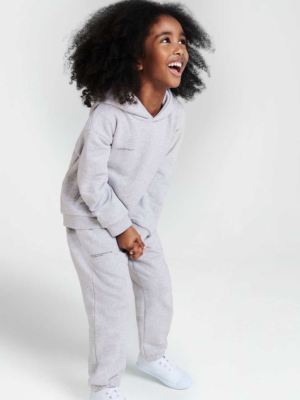 Kids’ Midweight Hoodie—grey marl