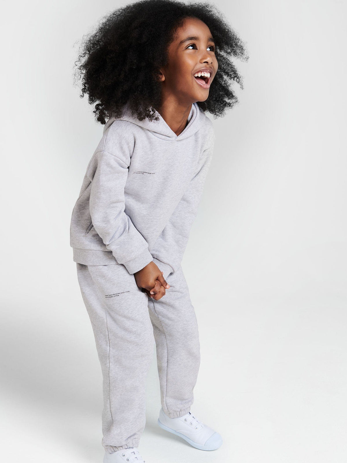 Kids’ Midweight Hoodie—grey marl