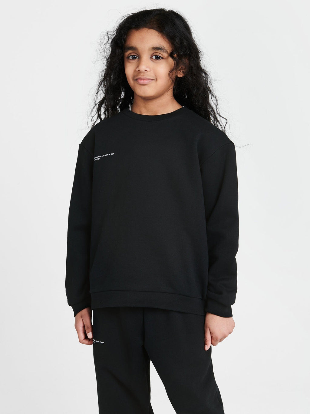 Kids’ Midweight Sweatshirt—black