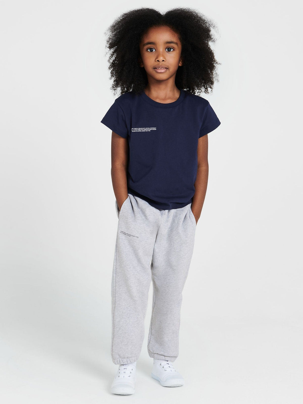 Kids’ Midweight T-shirt—navy