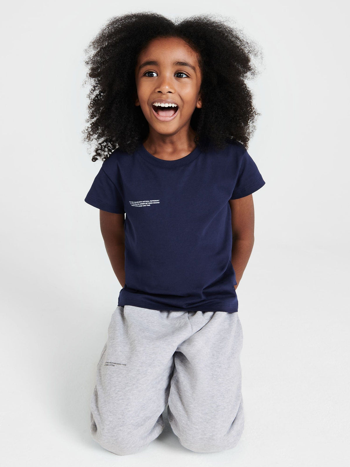 Kids’ Midweight T-shirt—navy